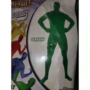 Invisible Green Bodysuit With Zip Closure